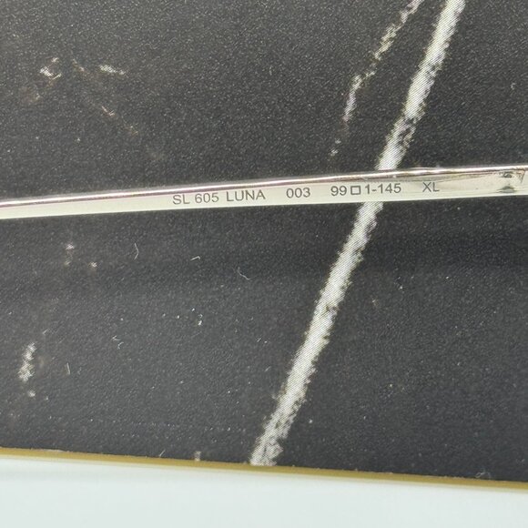 NEW SAINT LAURENT SL605 LUNA 003 SUNGLASSES WOMEN SQUARE SILVER EYEWEAR SL 605 - Picture 8 of 10